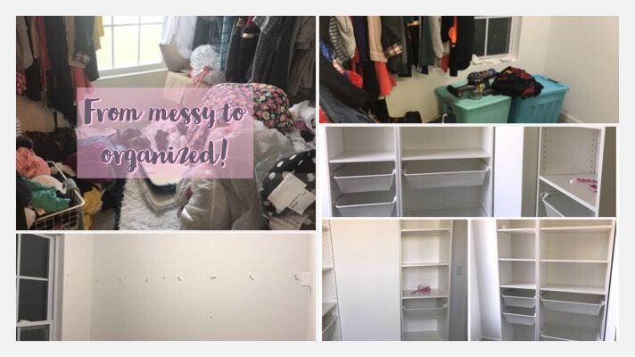 Closet organizing!